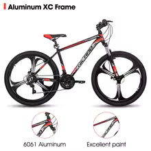 Hiland Mountain Bike,Shimano 21 Speeds Drivetrain,Aluminum Frame 26 Inch Wheels, with Disc-Brake for Men Women Men's MTB Bicycle