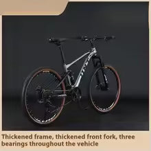 26Inch Downhill Mountain Bike Dual Suspension Dual Disc Brake Variable Speed Soft Tail Adult Men's Women's Bicycle